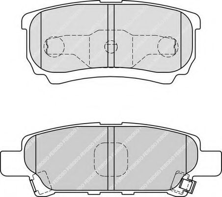 FDB1839 FERODO Колодки тормозные MITSUBISHI/JEEP LANCER/OUTLANDER/COMPASS 03- задн.