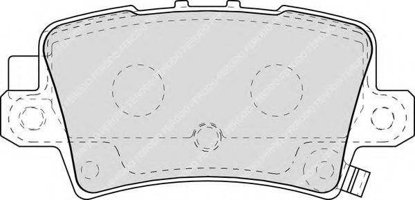 FDB1862 FERODO Колодки торм.зад.дат.