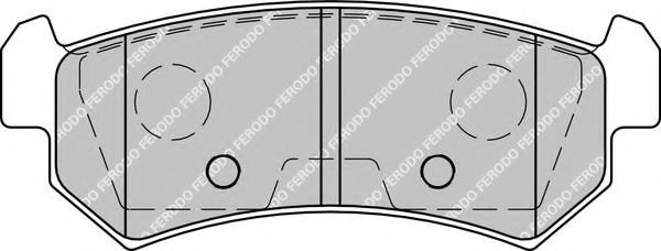FDB1889 FERODO колодки дисковые з.