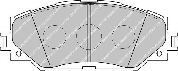 FDB1891 FERODO колодки дисковые п.