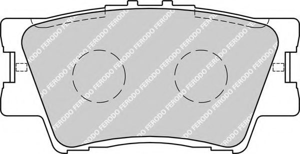 FDB1892 FERODO Колодки тормозные TOYOTA CAMRY 40/RAV 4 05- 2.0-3.5 задн.