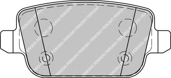 FDB1932 FERODO колодки тормозные дисковые задние