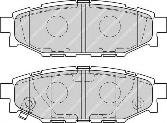 FDB1947 FERODO Колодки тормозные SUBARU LEGACY/IMPREZA/OUTBACK 03- задн.