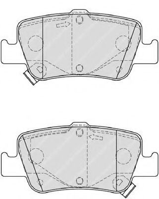 FDB4048 FERODO Колодки торм.зад.