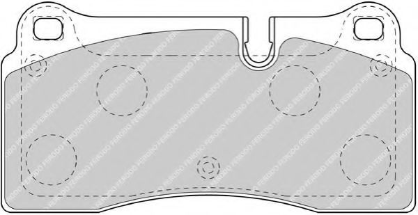 FDB4195 FERODO колодки тормозные