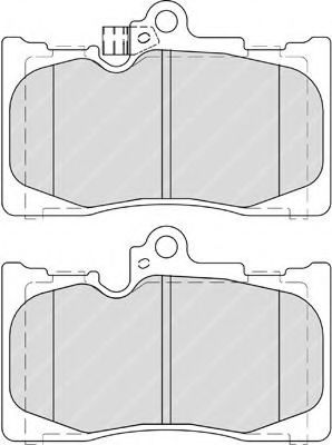 FDB4216 FERODO КОЛОДКИ ДИСКОВЫЕ