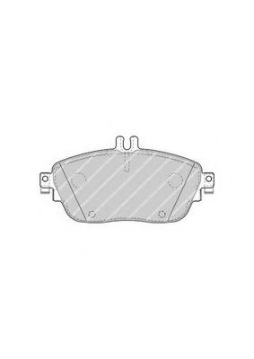 FDB4245 FERODO колодки тормозные mercedes a(w176) 12-b(w246) 11- передние l144мм