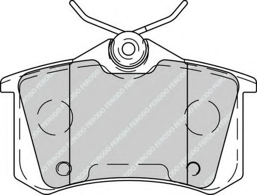 FDB4260 FERODO колодки дисковые задние