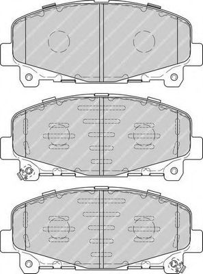 FDB4270 FERODO Колодки тормозные HONDA ACCORD 08- 2.0-2.4 перед.