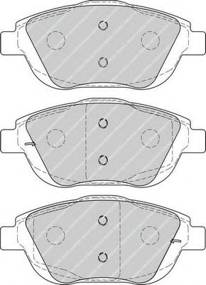 FDB4288 FERODO колодки дисковые п. citroen c3 picasso 1.4-1.6i1.6hdi 09>