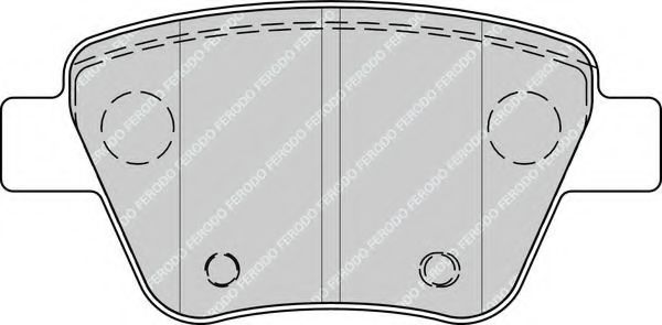 FDB4316 FERODO Колодки торм. зад.