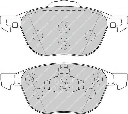 FDB4319 FERODO колодки дисковые п. ford focus iii 1.61.6 ecoboost1.6tdci2.0tdci 10>