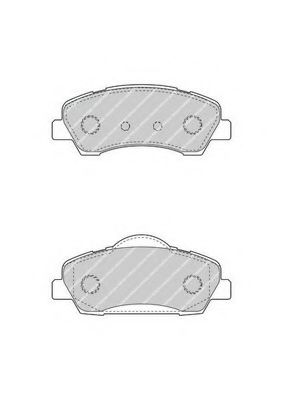 FDB4491 FERODO Колодки торм диск к-т