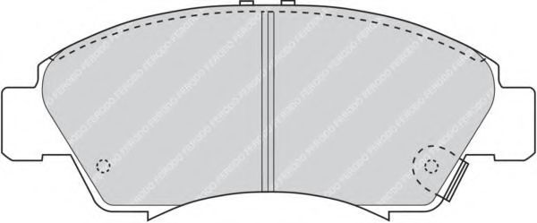 FDB777 FERODO колодки дисковые п.