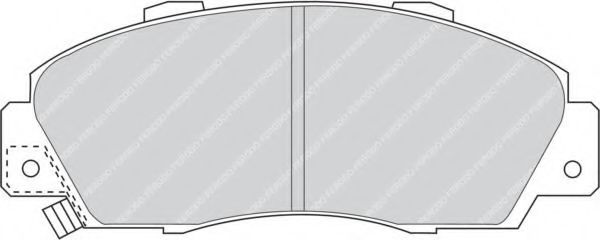 FDB905 FERODO Колодки тормозные дисковые Honda Accord, Legend, CRV Ferodo