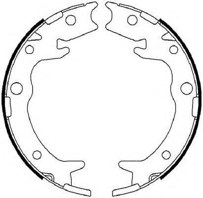 FSB4019 FERODO колодки барабанные ручного тормоза