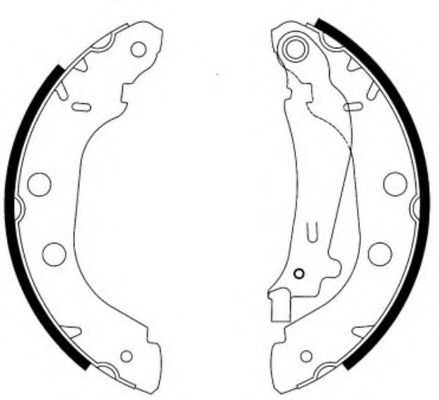 FSB577 FERODO тормозные колодки. renault kangoo 1.4i-1.9d 98-