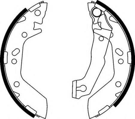 FSB606 FERODO колодки барабанные зад.