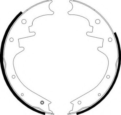 FSB620 FERODO Колодки тормозные барабанные Jeep Cherokee, Liberty 254x46мм Ferodo