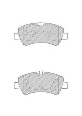 FVR4398 FERODO Колодки торм диск к-т