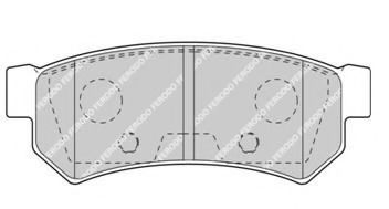 FDB4295 FERODO колодки тормозные chevrolet lacetti 07-daewoo nubira задние