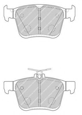 FDB4434 FERODO Колодки тормозные VAG A3/GOLF 7 12- задн.