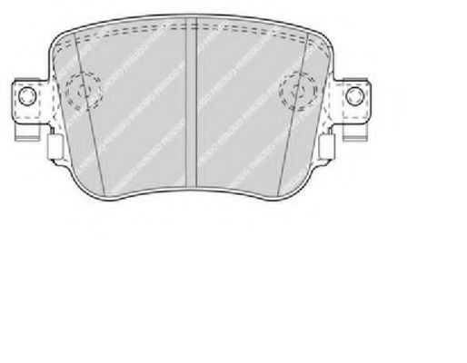 FDB4485 FERODO Колодки торм диск к-т skoda octavia 12-