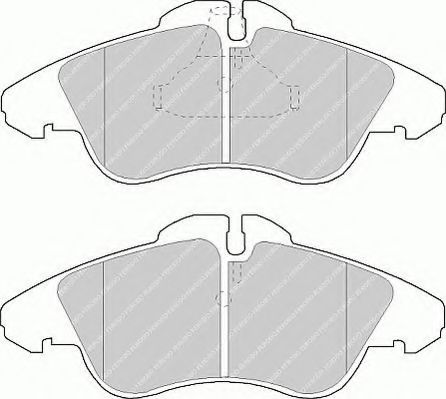 FVR1038 FERODO Колодки торм. пер.