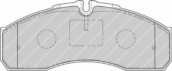 FVR1791 FERODO колодки тормозные дисковые передние