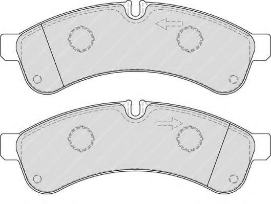 FVR4039 FERODO Комплект тормозных колодок, дисковый тормоз