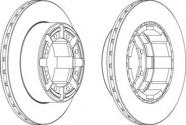 FCR184A FERODO тормозной диск зад. renault mascott 99-10 (цена за 1шт)