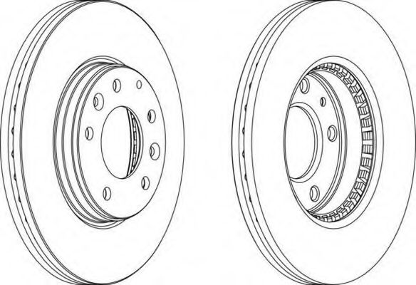 DDF1210 FERODO Диск тормозной 228.2x25 da Ferodo