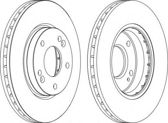 DDF1239 FERODO тормозной диск. hyundai highway van 00-, santa fe