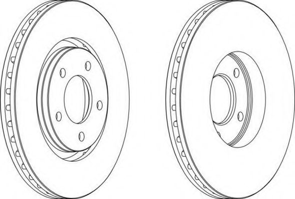 DDF1372 FERODO Диск тормозной 32x28 Chrysler Ferodo