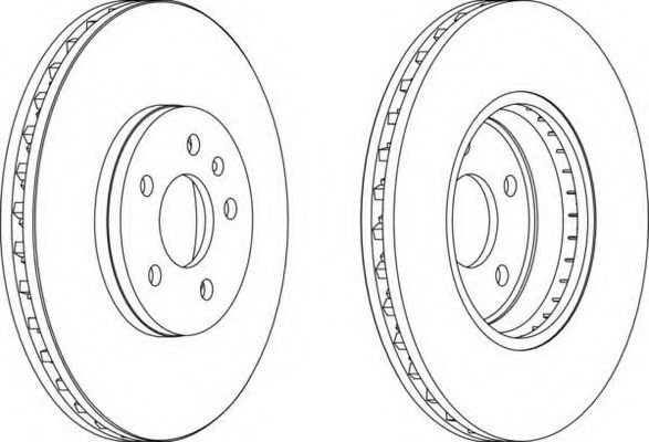 DDF1664 FERODO Диск торм. audi a4/a5 1.8-3.2fsi 2007=> вентилируемые (320x30)