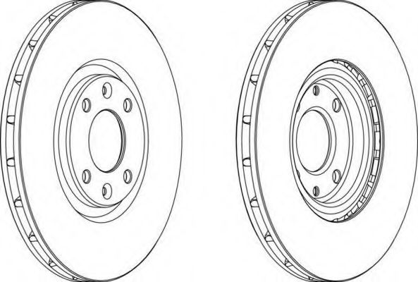 DDF1676 FERODO диск тормозной peugeot 3008 09-, 308 07-, 308 cc