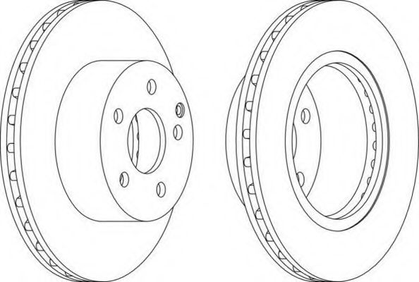 DDF1688 FERODO Тормозной диск. ALFA ROMEO 147 1-, 156 97-5, 156 Sportwagon -6, 164 87-98, FIAT CROMA 86-96, LANCIA DELTA I 86-94, THEMA 87-94, THEMA SW 88-93