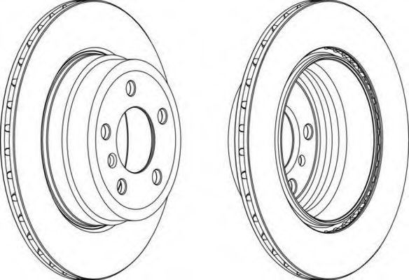 DDF1715C FERODO Тормозной диск