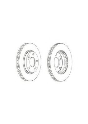 DDF2004C FERODO Диск тормозной (комплект - 2 шт.)