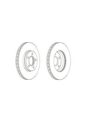 DDF2062C FERODO Тормозной диск