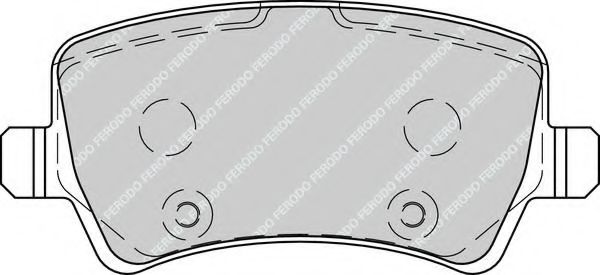 FDB4237 FERODO Колодки тормозные FORD/VOLVO MONDEO IV/S80 06- задн.