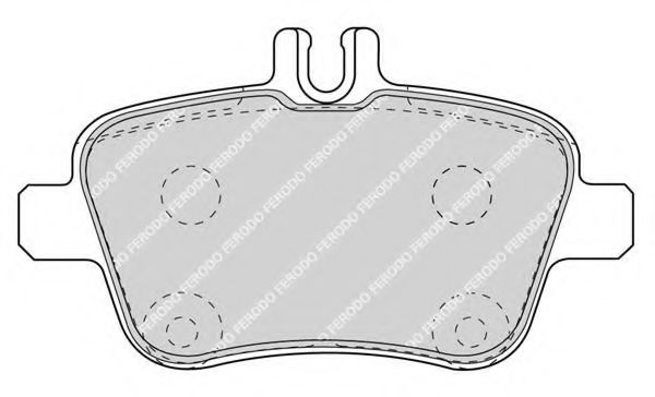 FDB4163 FERODO Комплект тормозных колодок, дисковый тормоз