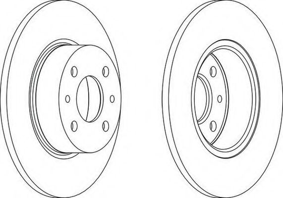 DDF066 FERODO диск тормозной alfa romeo 164 87-98, fiat bravo i