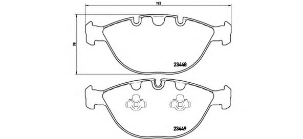 P06028 BREMBO Колодки торм.пер.