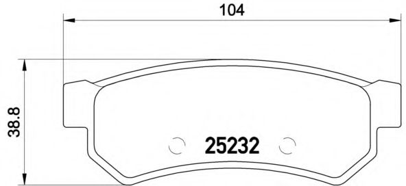 P10053 BREMBO  chevrolet lacetti 1.4 16v1.61.82.d 5>