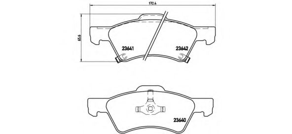 P11015 BREMBO Тормозные колодки диск пер VOYAGER III