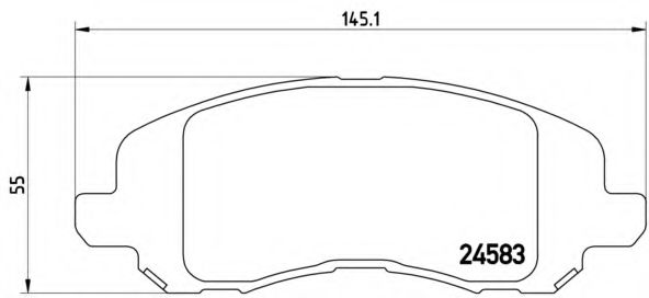 P18001 BREMBO Колодки тормозные P181