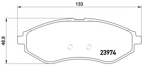 P24048 BREMBO Колодки тормозные дисковые, комплект