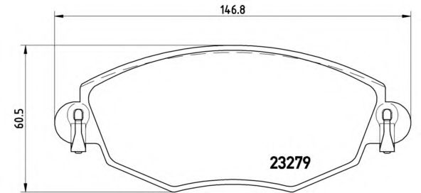 P24060 BREMBO Колодки торм.пер.