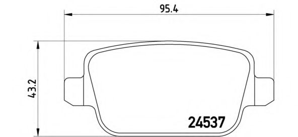 P24075 BREMBO P2475 Тормозные колодки (GDB1732)